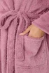 Yours Curve Pink Shawl Dressing Gown - Size 38-40 Image 4