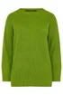Yours Curve Green Drop Shoulder Jumper - Size 30-32 Image 5