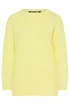 Yours Curve Butter Yellow Drop Shoulder Jumper - Size 14-16 Image 5