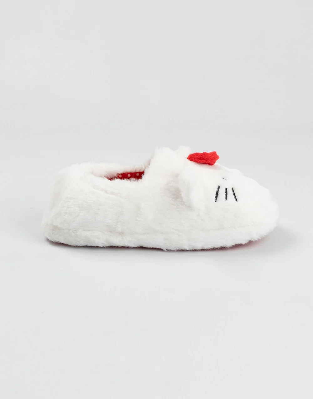 Vanilla Underground Hello Kitty Kids White Loafer Slippers (Older 11-4) - 4 Infants Image 4