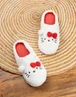 Vanilla Underground Hello Kitty Adult White With Red Accents Mule Slippers - Size 5-6 Image 2