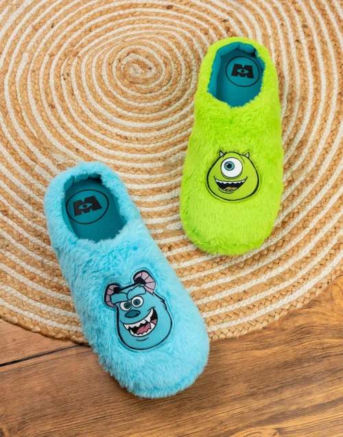 Vanilla Underground Disney Monsters Inc Adult Blue Mule Slippers - Size 7-8 Image 2