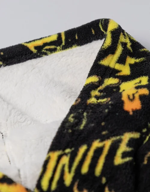 Vanilla Underground Fortnite Kids Black Blanket Hoodie - One Size Image 3