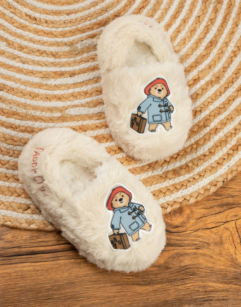 Vanilla Underground Paddington Bear Kids Cream Loafer Slippers (Younger 6-Older 5) - Size 7 Infants Footwear Image 2