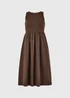 Papaya Petite Chocolate Brown 2 in 1 Midi Dress - 6 Image 4