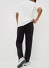 Black Relaxed Straight Jogging Bottoms - Extra small Image 3