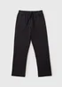 Black Relaxed Straight Jogging Bottoms - Extra small Image 4