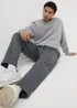 Light Grey Relaxed Straight Jogging Bottoms - Extra small Image 1