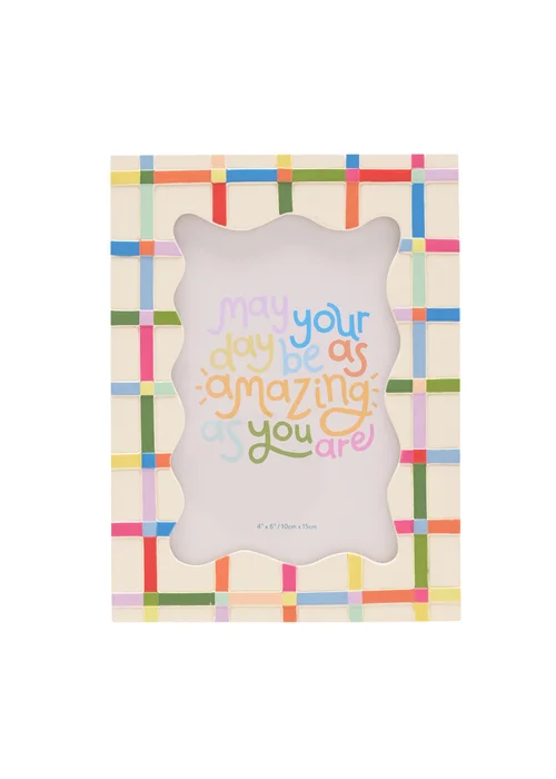 Raspberry Blossom Multi-coloured Resin Photo Frame - One Size Image 3