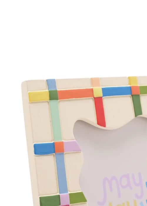 Raspberry Blossom Multi-coloured Resin Photo Frame - One Size Image 4