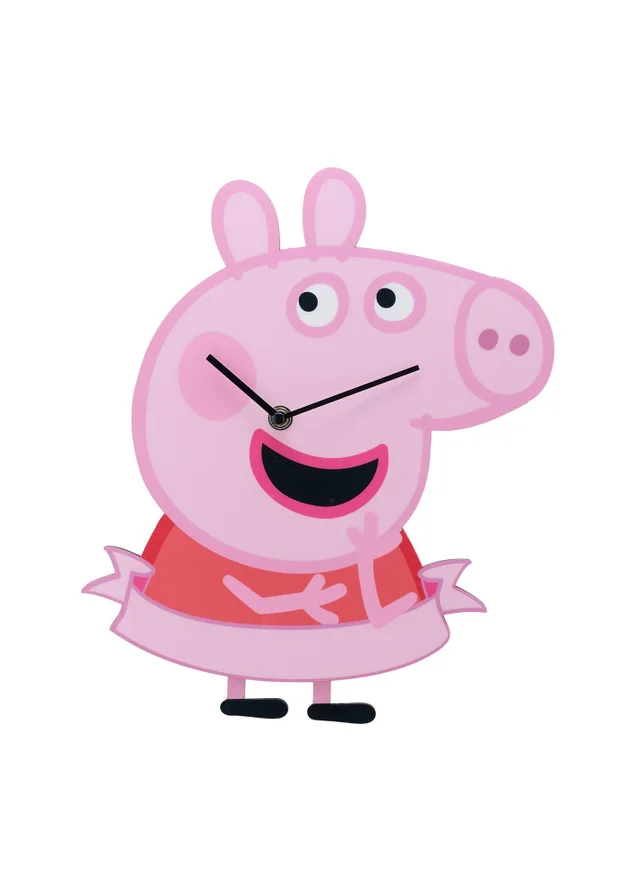 Hasbro Games Peppa Pig Pendulum Wall Clock
