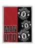 Manchester United Red Stacked Sherpa Fleece - 120 X 150 Image 5