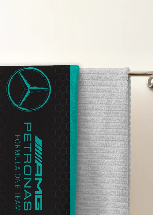 Mercedes Lines Black Towel - 75 X 150 Image 3