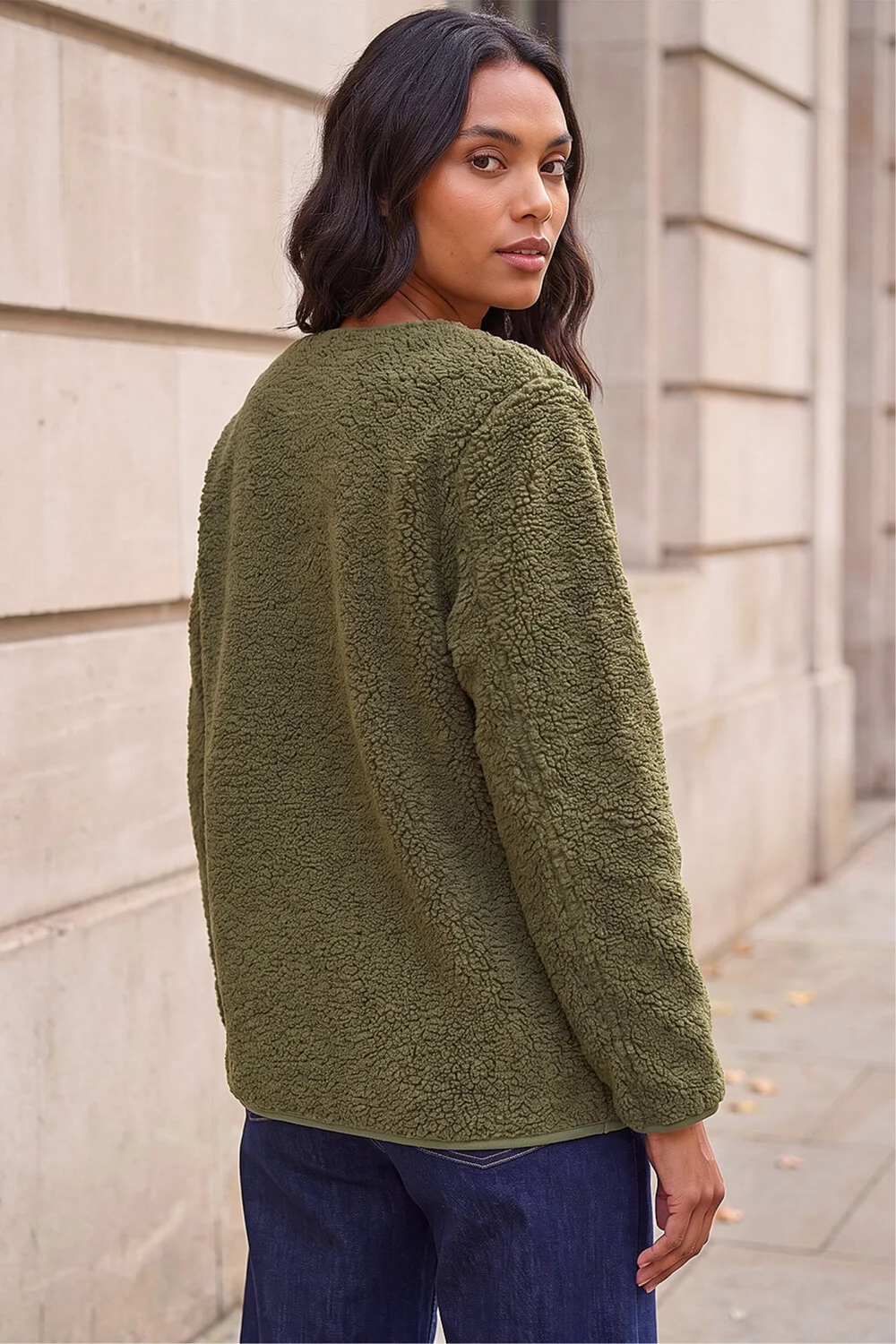 Roman Khaki Fleece Pocket Front Jacket - 14 Image 4