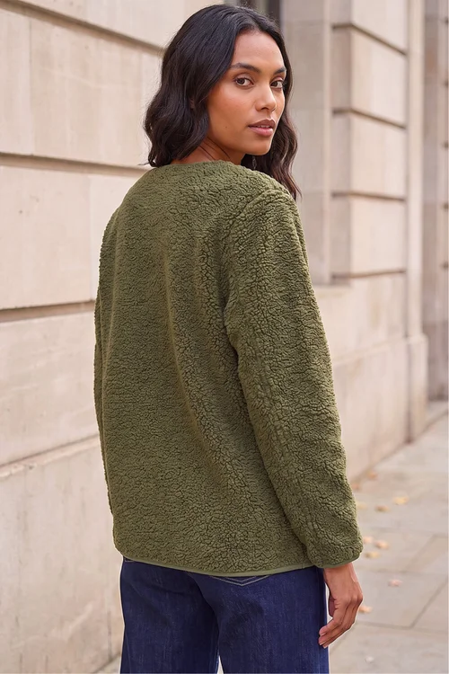 Roman Khaki Fleece Pocket Front Jacket - 14 Image 4