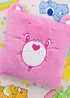 Care Bears Faces Pink And Blue Square Cushion With Ears - One Size Image 1