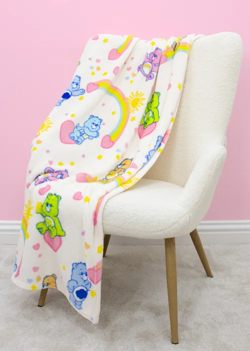 Care Bears Sunny Multicolour Fleece Blanket - 100 x 150 Image 2