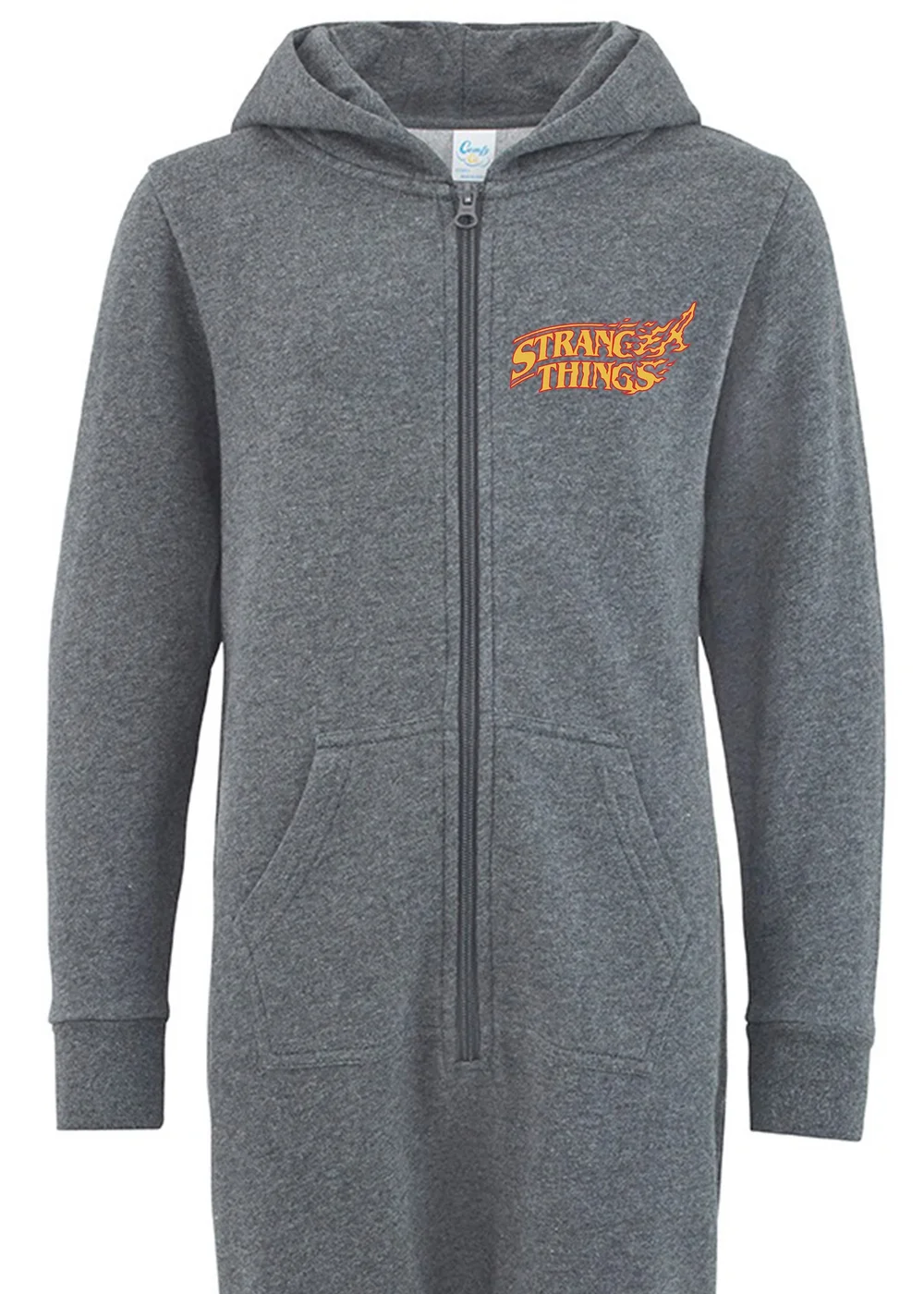 Ada & Ted Stranger Things Hellfire Boys Grey Onesie (7-13 Years) - Age 9-11 Years Image 1