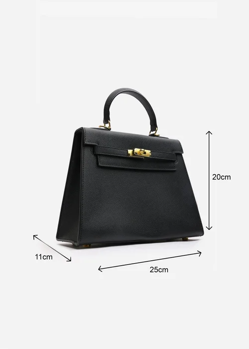 Where's That From Lluvia Black Mini Top Handle Tote Bag - One Size Image 2