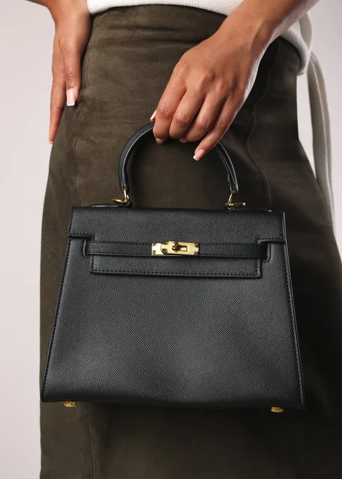Where's That From Lluvia Black Mini Top Handle Tote Bag - One Size Image 2