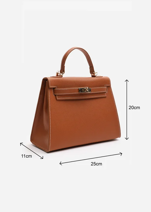 Where's That From Lluvia Tan Mini Top Handle Tote Bag - One Size Image 2