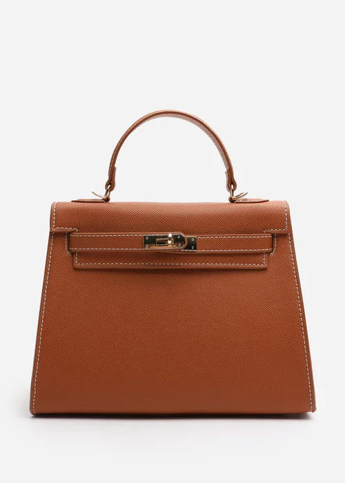 Where's That From Lluvia Tan Mini Top Handle Tote Bag - One Size Image 4