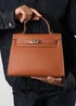 Where's That From Lluvia Tan Mini Top Handle Tote Bag - One Size Image 1
