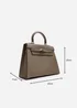 Where's That From Lluvia Taupe Mini Top Handle Tote Bag - One Size Image 2