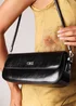 Where's That From Arena Black Minimalist PU Baguette Shoulder Bag - One Size Image 1