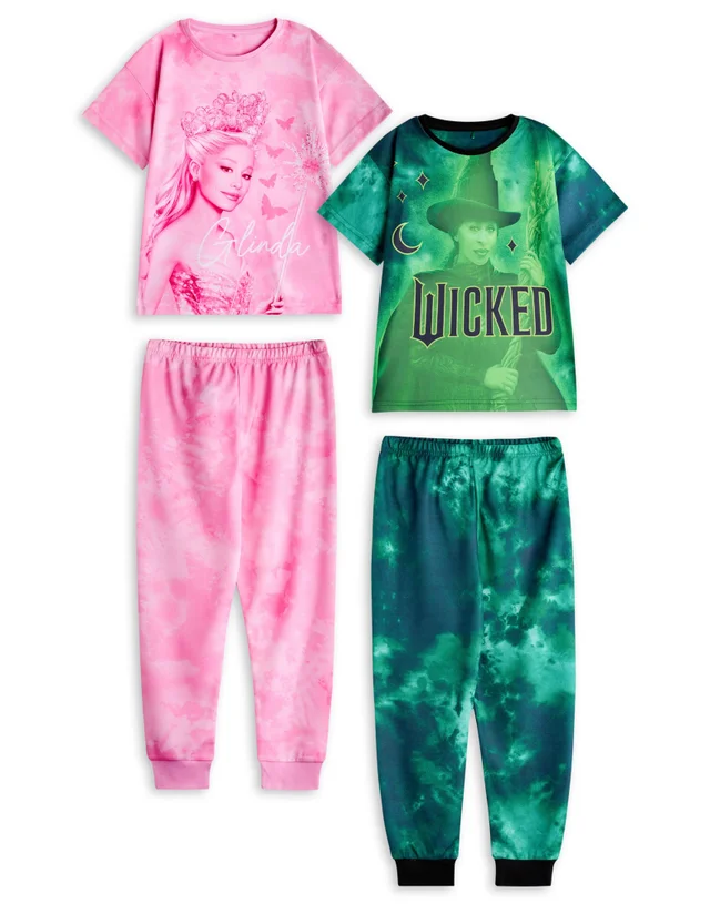 Vanilla Underground Wicked Kids Multicoloured Glinda & Elphaba Pack PJs