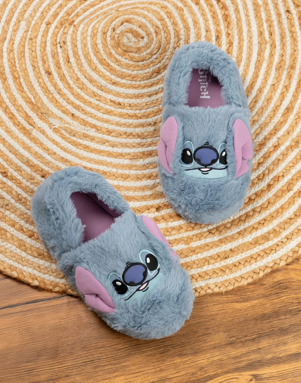 Vanilla Underground Disney Lilo & Stitch Kids Blue Loafer Slippers (Older 12-5) - Size 12 Infants Footwear Image 2