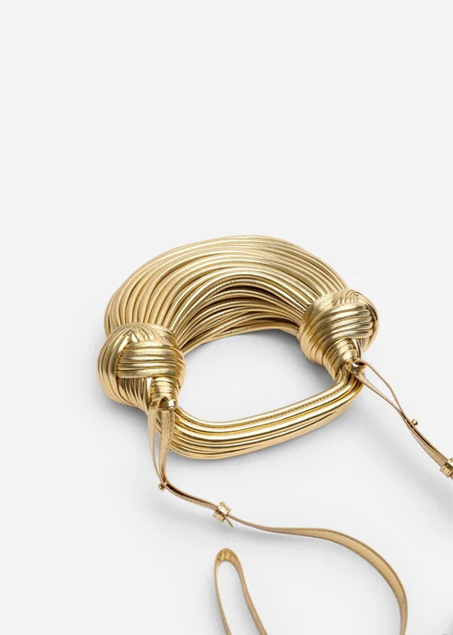 Where’s That From Blossom Gold Metallic Shoulder Bag - One Size Image 4