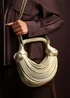 Where’s That From Blossom Gold Metallic Shoulder Bag - One Size Image 5