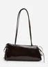 Where’s That From Bay Dark Brown Patent Shoulder Bag - One Size Image 2