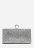 Where’s That From Reve Silver Crystal Clutch Bag - One Size Image 2