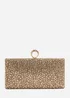 Where’s That From Reve Gold Crystal Clutch Bag - One Size Image 2