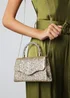 Where’s That From Pluie Gold Glitter Evening Bag - One Size Image 1