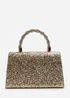 Where’s That From Pluie Gold Glitter Evening Bag - One Size Image 4