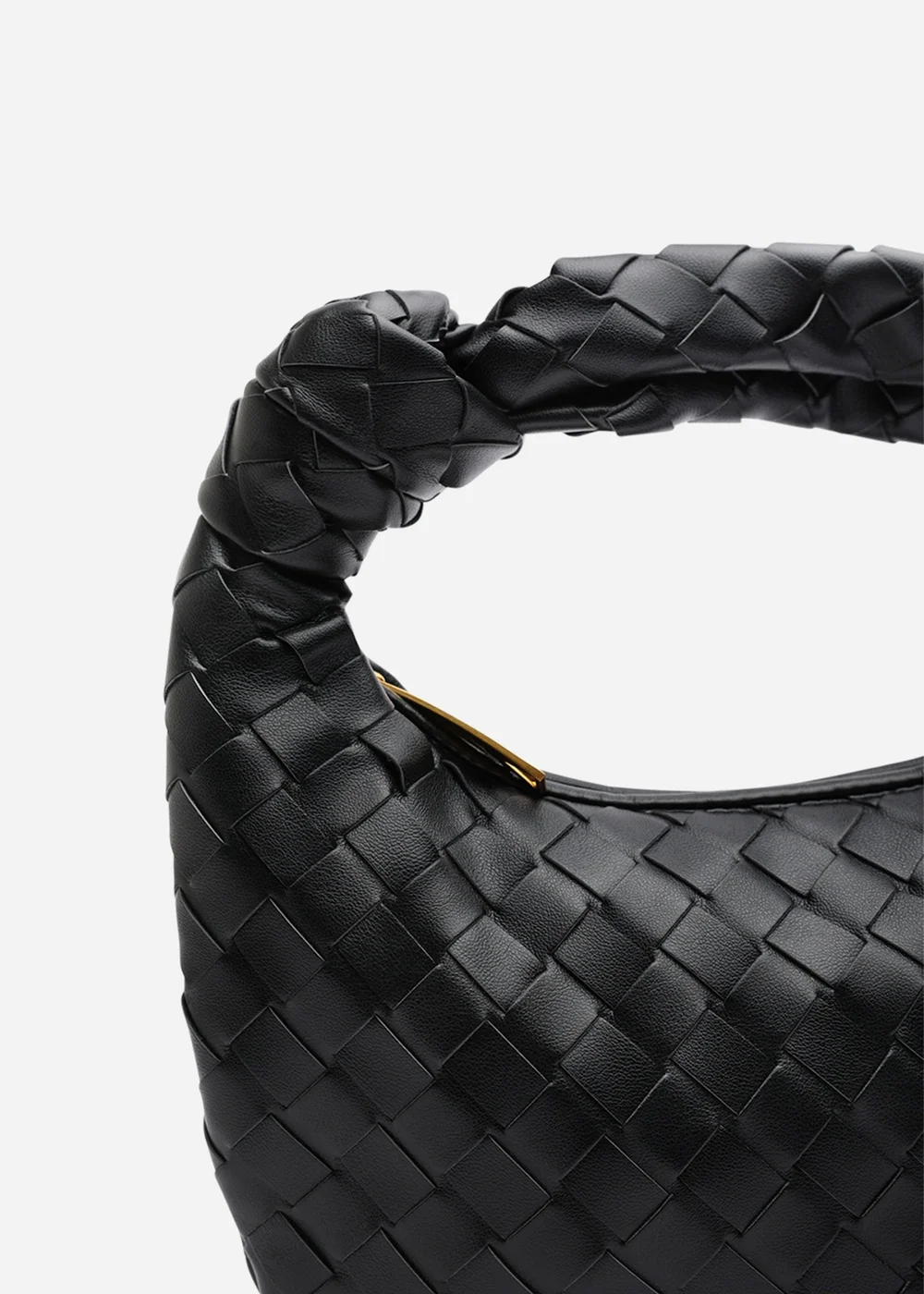 Where's That From Womens Aura Classic Woven Hobo Bag In Black - One Size Image 4