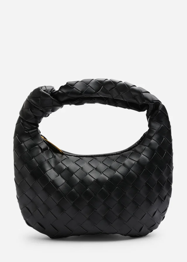 Where's That From Womens Aura Classic Woven Hobo Bag In Black