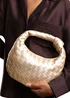 Where’s That From Aura Gold Classic Woven Hobo Bag - One Size Image 1