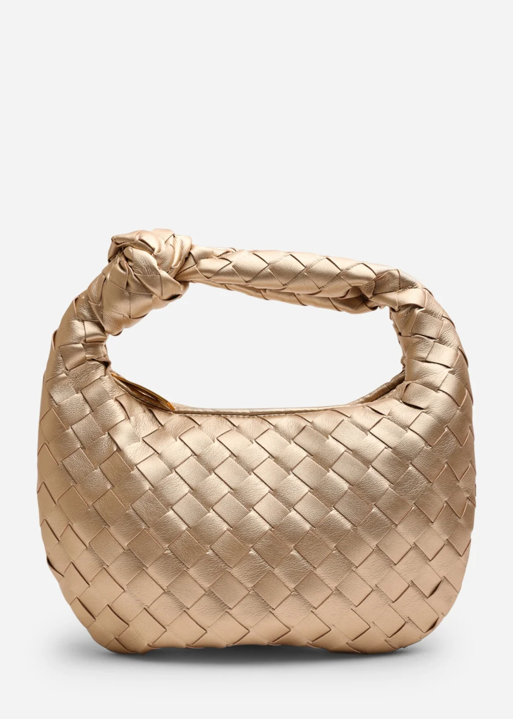 Where's That From Womens Aura Classic Woven Hobo Bag In Gold - One Size Image 1