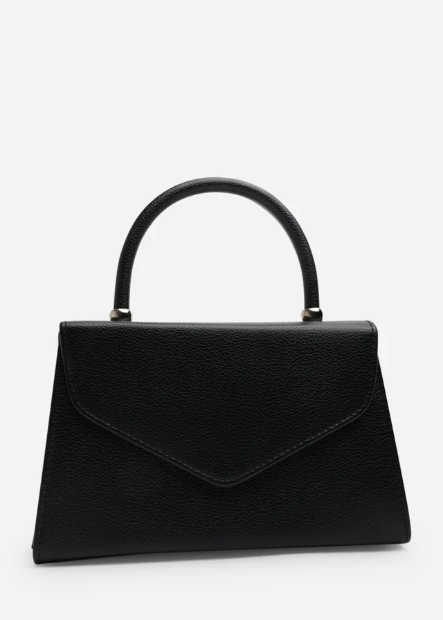 Where's That From Womens Marina Structured Top Handle Shoulder Bag In Black