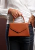 Where’s That From Marina Dark Brown Structured Shoulder Bag - One Size Image 1