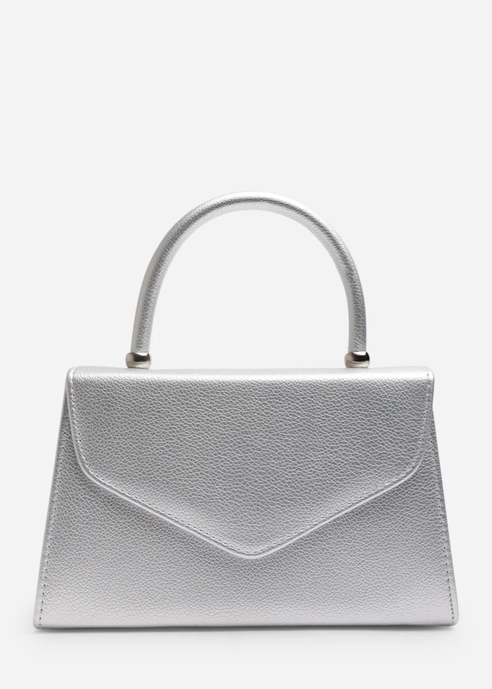 Where's That From Womens Marina Structured Top Handle Shoulder Bag In Silver - One Size Image 2