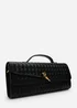 Where’s That From Petal Black Woven Clutch Bag - One Size Image 3