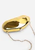 Where’s That From Nude Gold Sculpted Evening Clutch Bag - One Size Image 5
