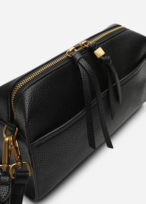 Where's That From Womens Dune Black Faux Leather Structured Mini Shoulder Bag - One Size Image 4