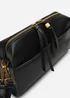 Where's That From Womens Dune Black Faux Leather Structured Mini Shoulder Bag - One Size Image 4