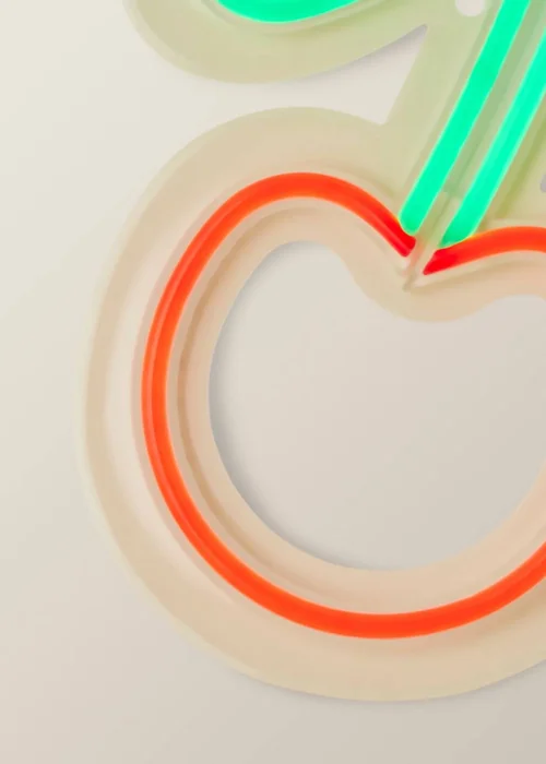 ValueLights Neon Red Cherry Wall Light Integrated LED Novelty Light - One Size Image 4